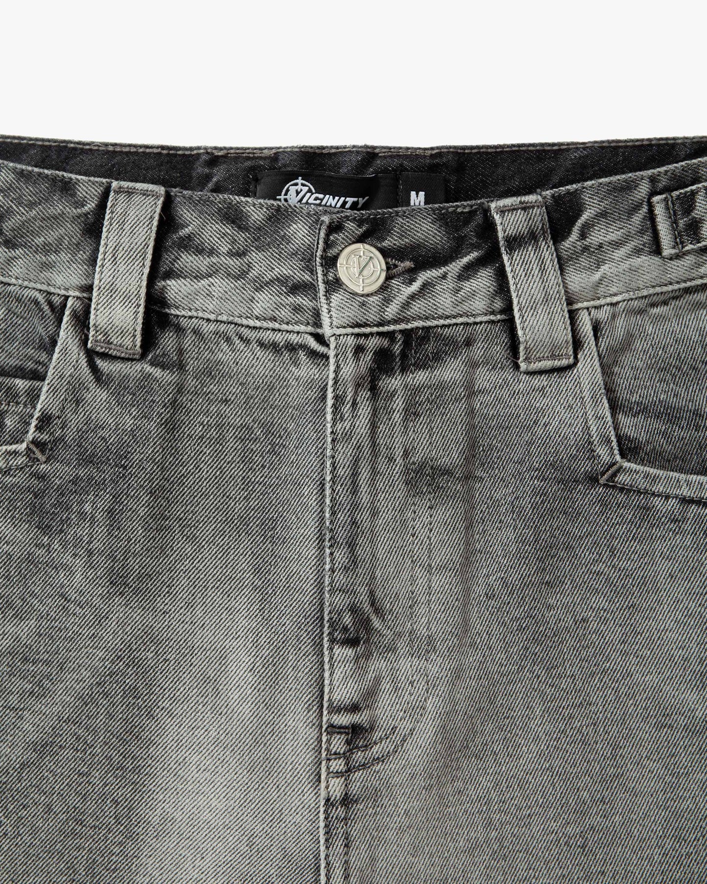 IVORY DENIM JORTS