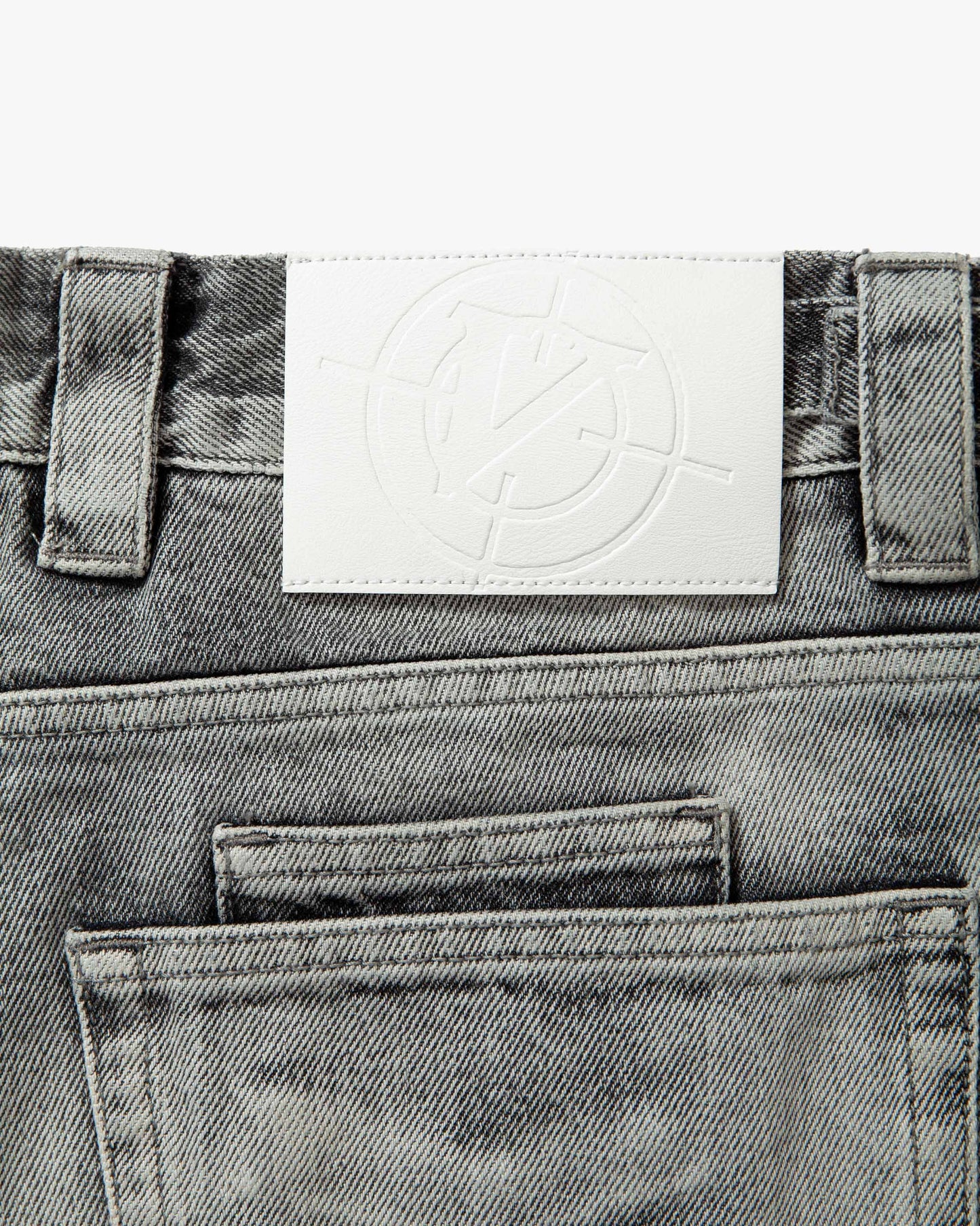 IVORY DENIM JORTS