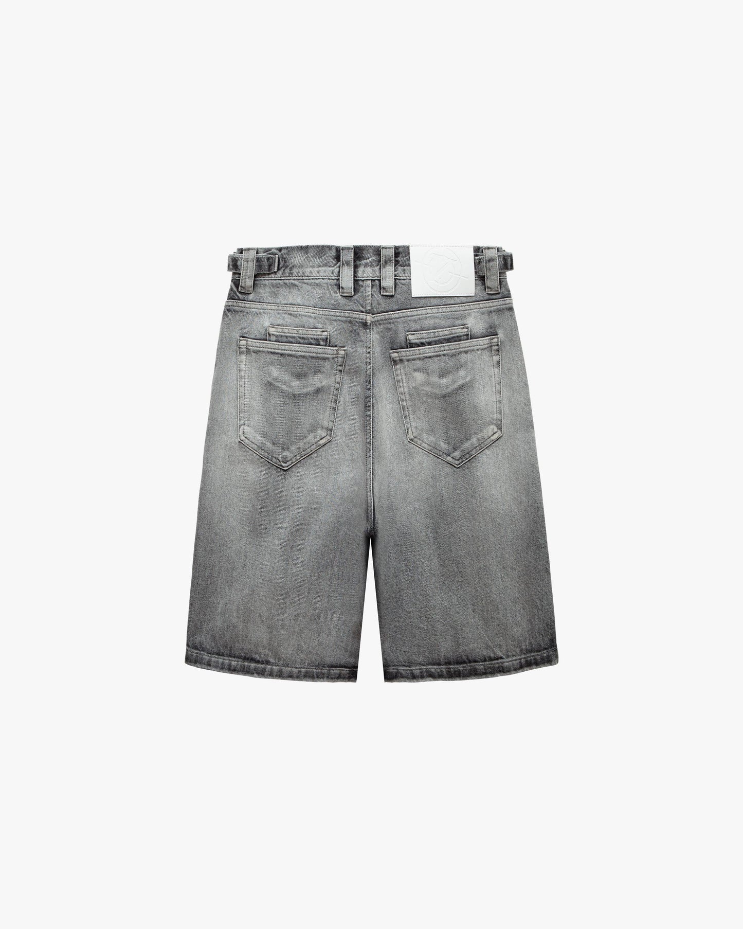 IVORY DENIM JORTS