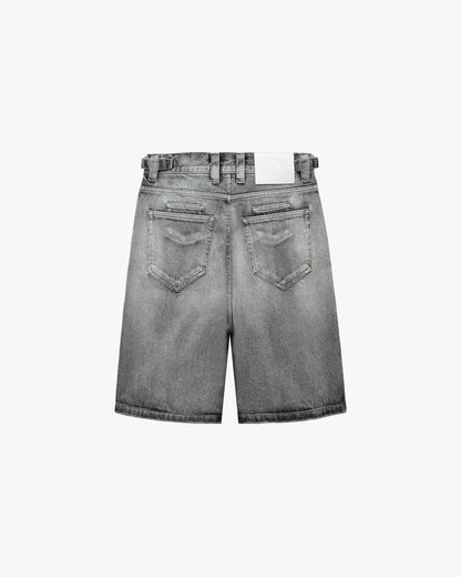 IVORY DENIM JORTS