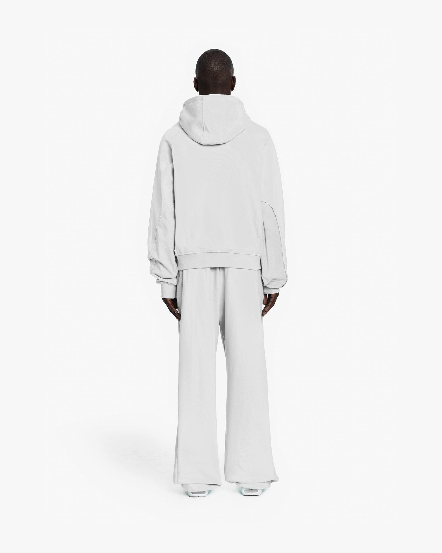 INSIDE OUT ZIP HOODIE LIGHT GREY