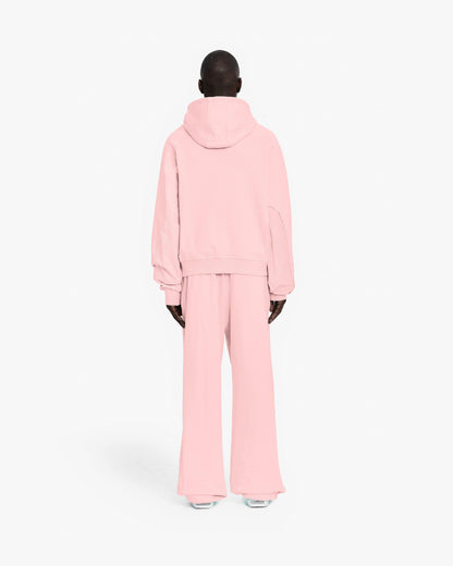 INSIDE OUT ZIP HOODIE PINK