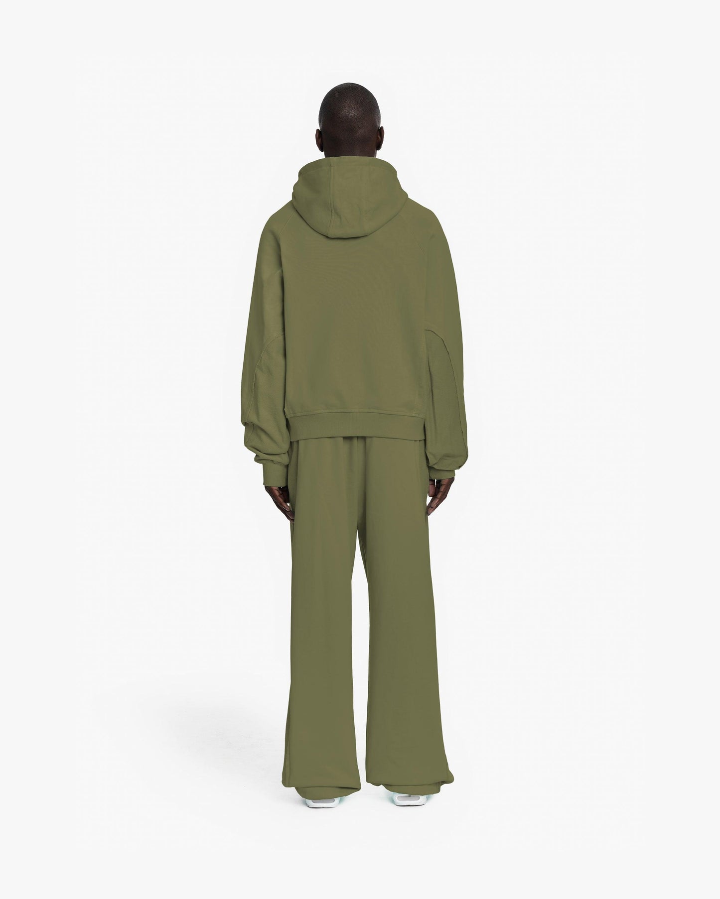 INSIDE OUT ZIP HOODIE KHAKI