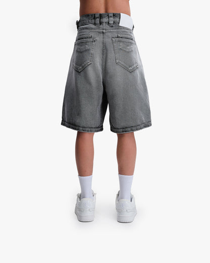 IVORY DENIM JORTS