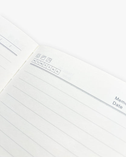 V-LOGO NOTEBOOK MOCHA