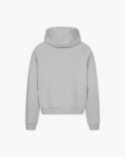 CONSTRUCTION LOGO HOODIE GREY