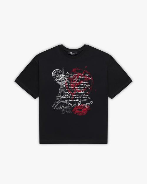 LOVE LETTER TEE BLACK