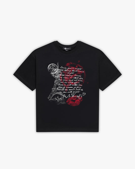 LOVE LETTER TEE BLACK