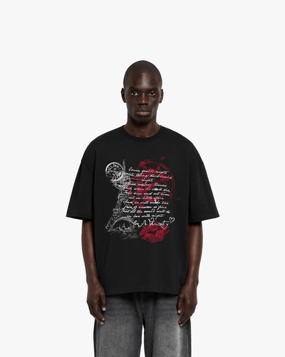 LOVE LETTER TEE BLACK