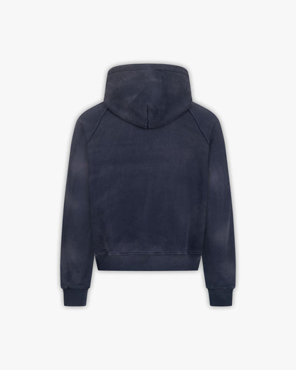 FADED WASH HOODIE NAVY