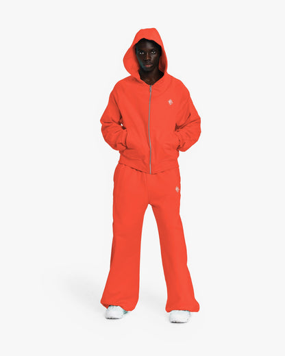 INSIDE OUT ZIP HOODIE STRAWBERRY