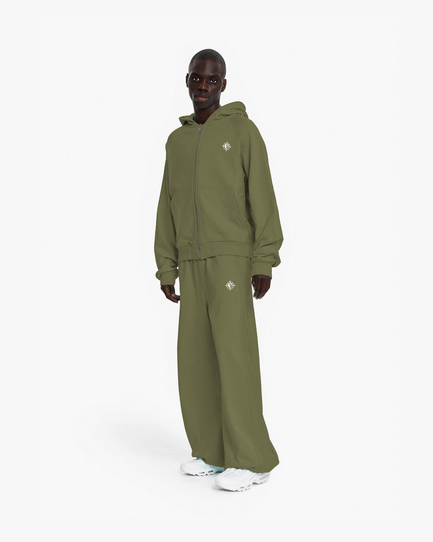 INSIDE OUT ZIP HOODIE KHAKI