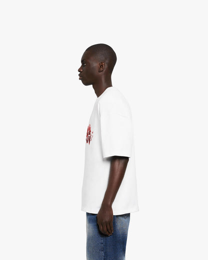 ROSE LOGO TEE WHITE