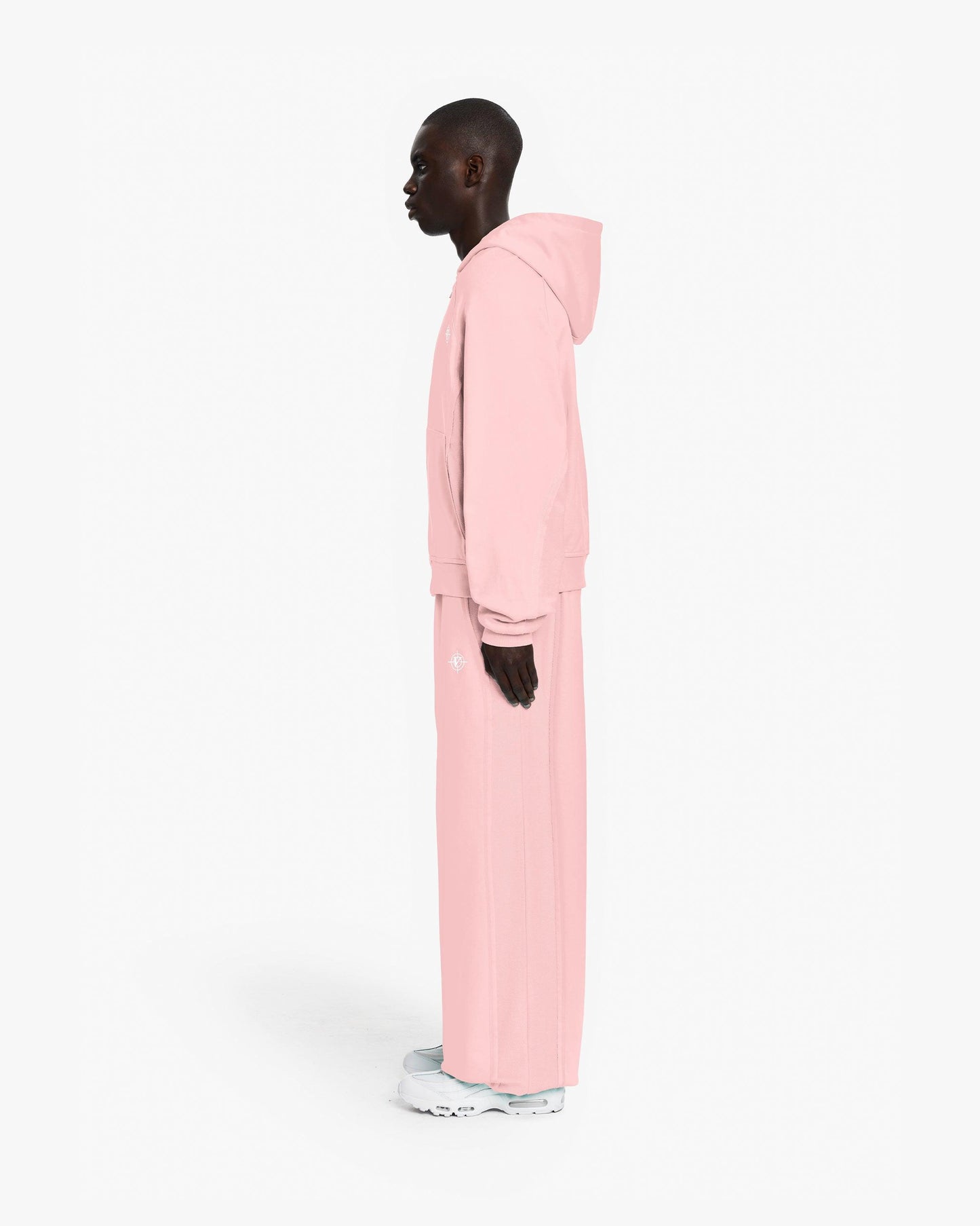 INSIDE OUT ZIP HOODIE PINK