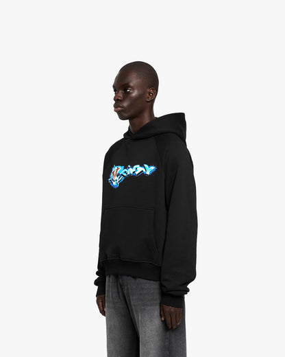 CHROME LOGO HOODIE BLACK