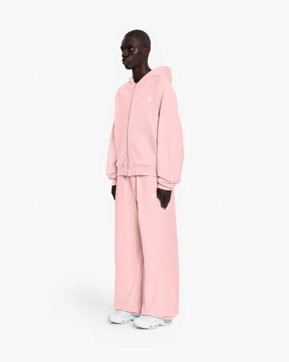 INSIDE OUT ZIP HOODIE PINK