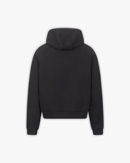 CONSTRUCTION LOGO HOODIE BLACK