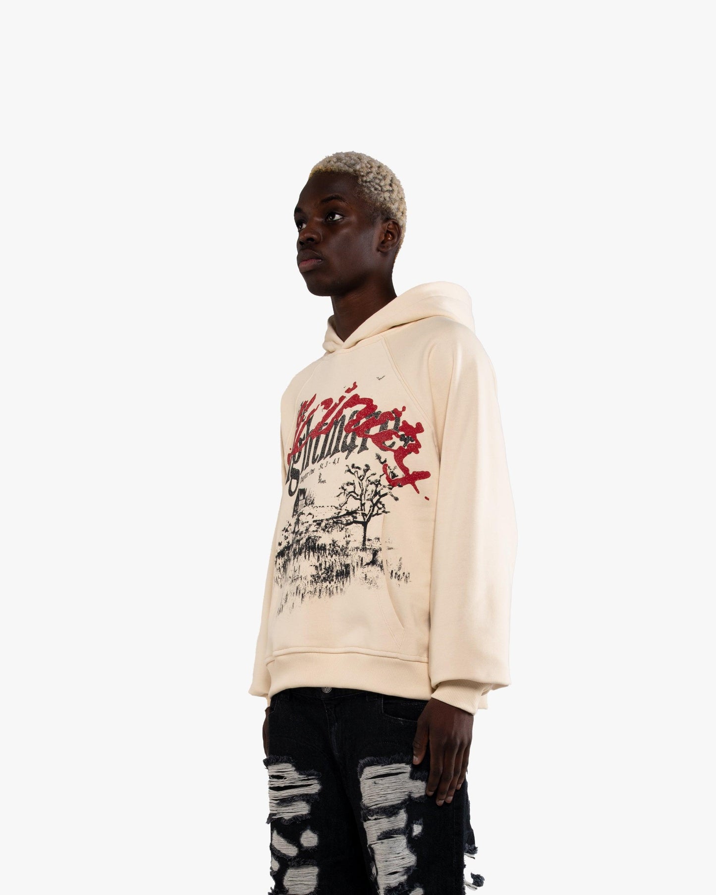 NIGHTMARE HOODIE BEIGE