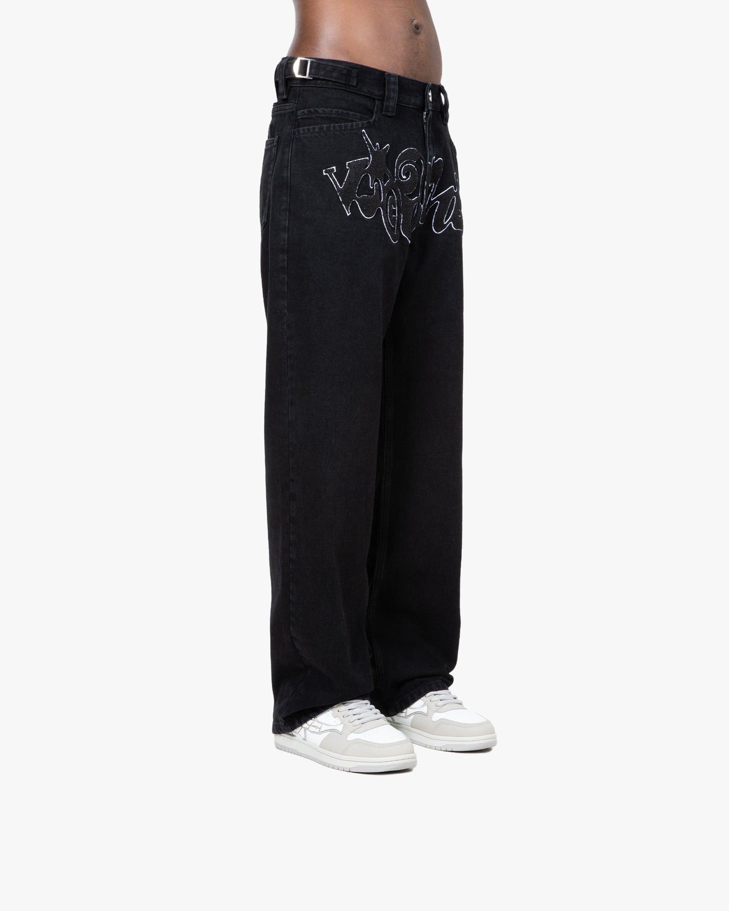 CHENILLE HAVOC DENIM BLACK / WHITE