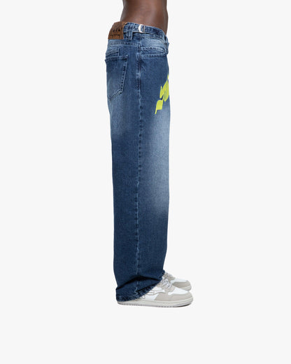 MIRAGE DENIM DARK BLUE / YELLOW
